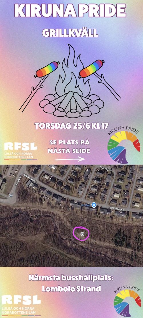 Kiruna Pride - Grillkväll